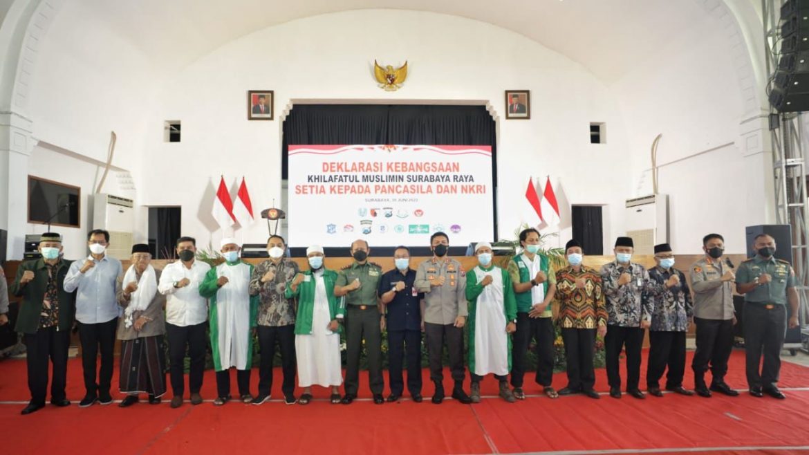 Kelompok Khilafatul Muslimin Surabaya Raya Deklarasi Setia pada Pancasila dan NKRI