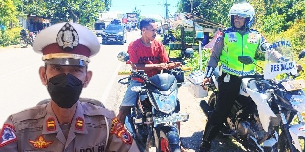 Operasi Zabra 14 Hari Satlantas Polres Malaka Beri Teguran Humanis Kepada Pengendara