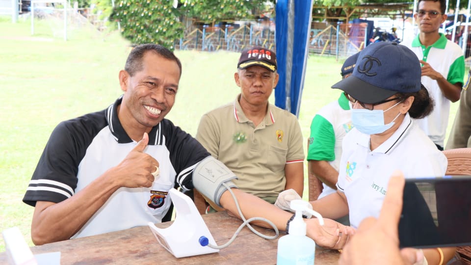 Usai Hadiri Peringatan HKN Wakapolres Malaka Periksa Kesahatan