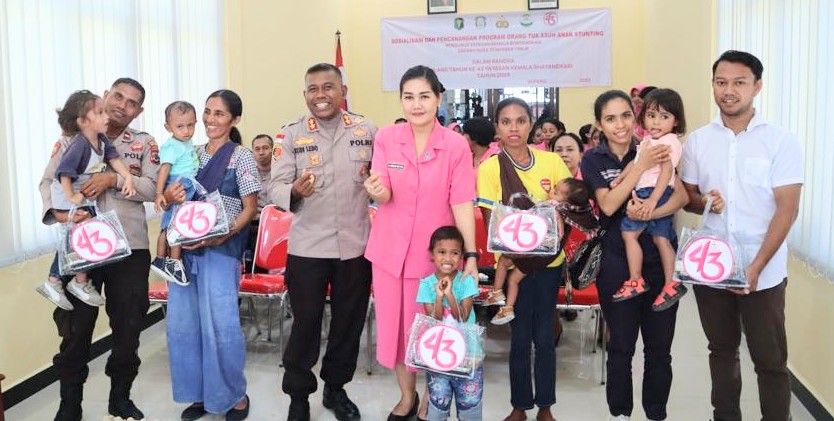 Polres Malaka Gelar Sosialisasi & Pencanangan program Gerakan Orang Tua Asuh Anak Stunting 