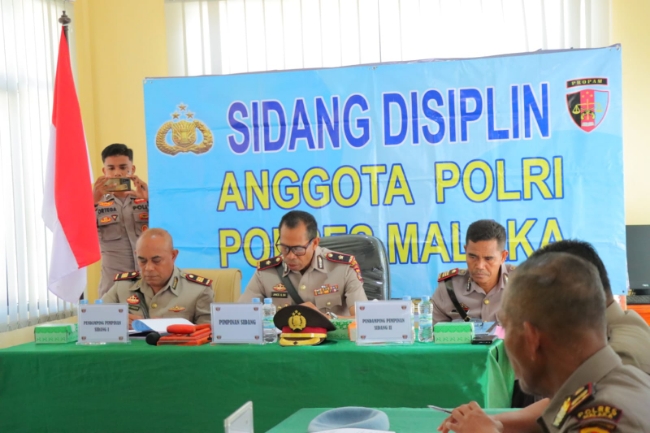 Polres Malaka Laksanakan Sidang Disiplin Anggota Polri 