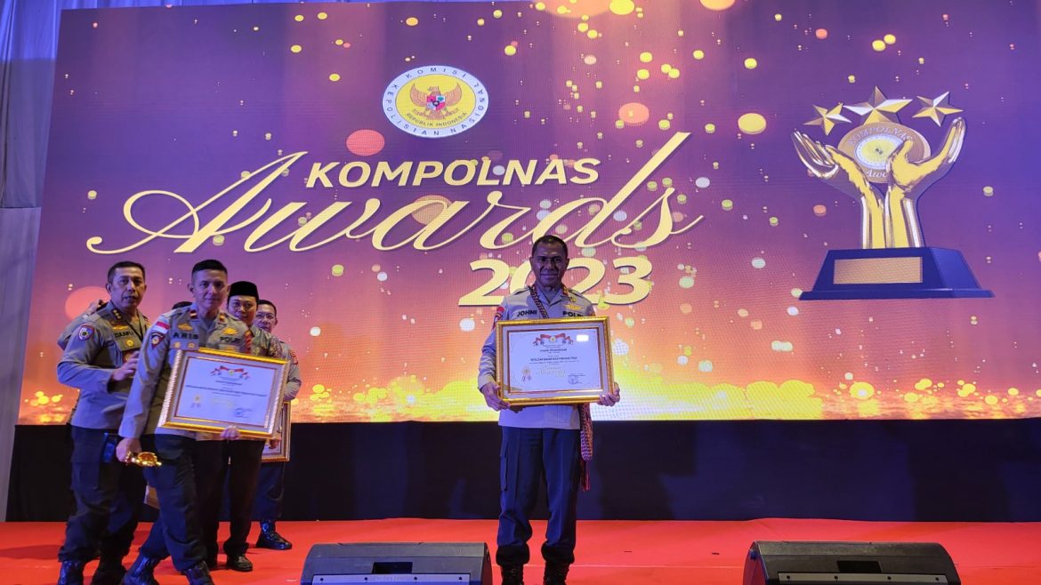 Membanggakan, Polda NTT Raih Piala dan Tiga Piagam dalam Ajang Kompolnas Awards 2023.-