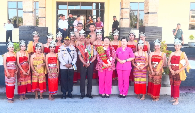 Rangkaian Kunker Pertama Kapolda NTT Resmikan Gereja Oikumene Tantya Sudhirajati Polres Malaka 