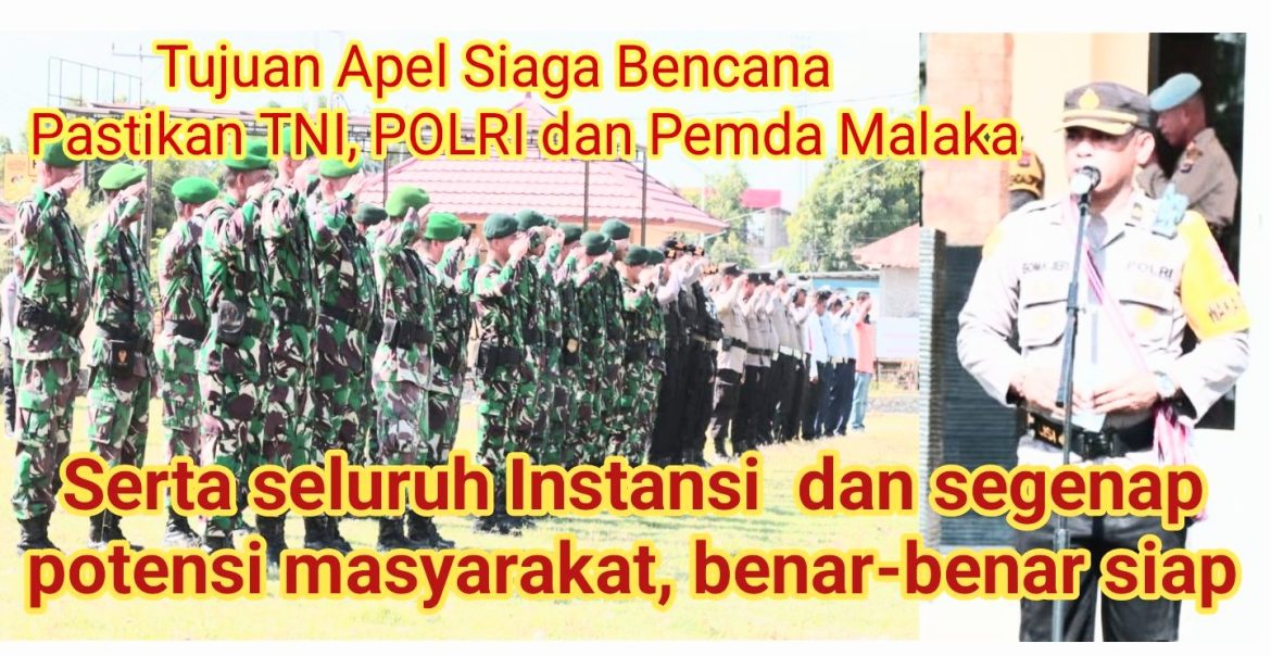 Polres Malaka Gelar Apel Siaga Bencana 2024 Bersama Instansi Terkait 