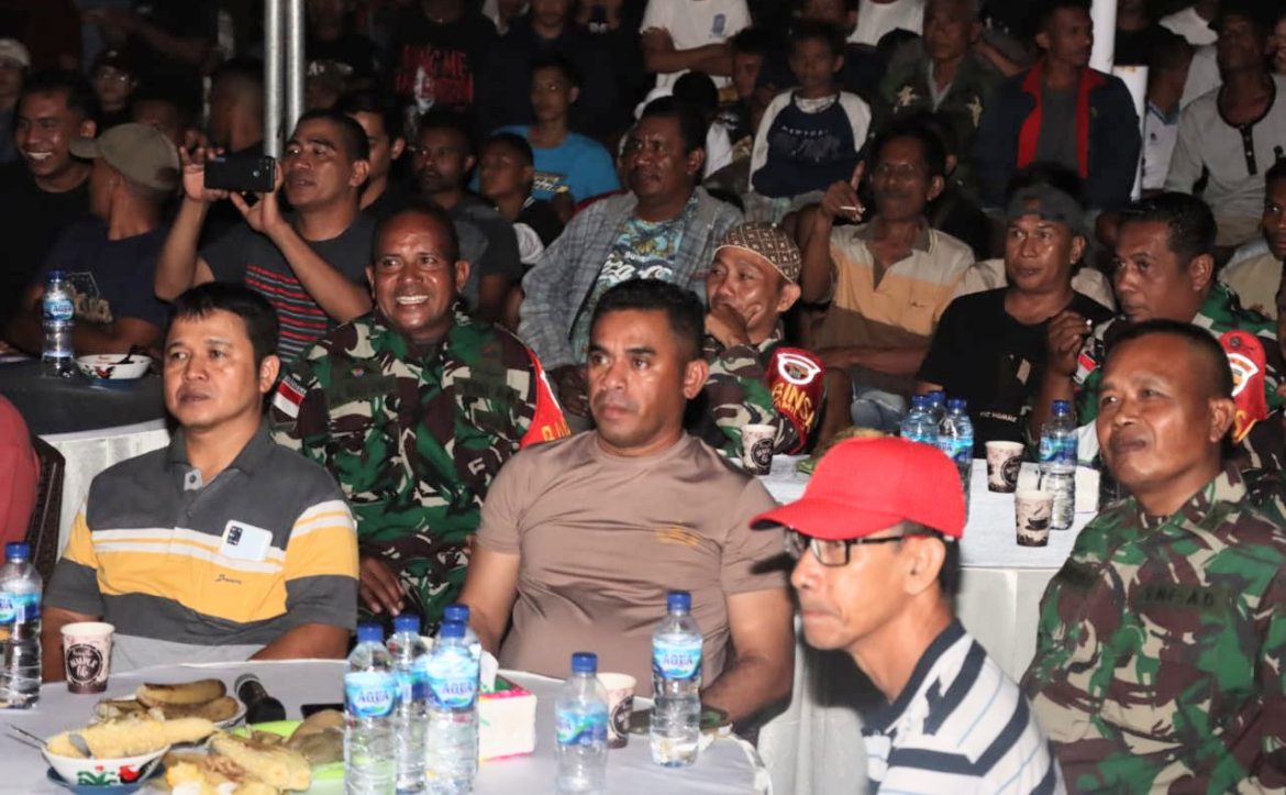 Dua Anggota Polri Perkuat Timnas U 23 Polres Malaka Gelar Nobar