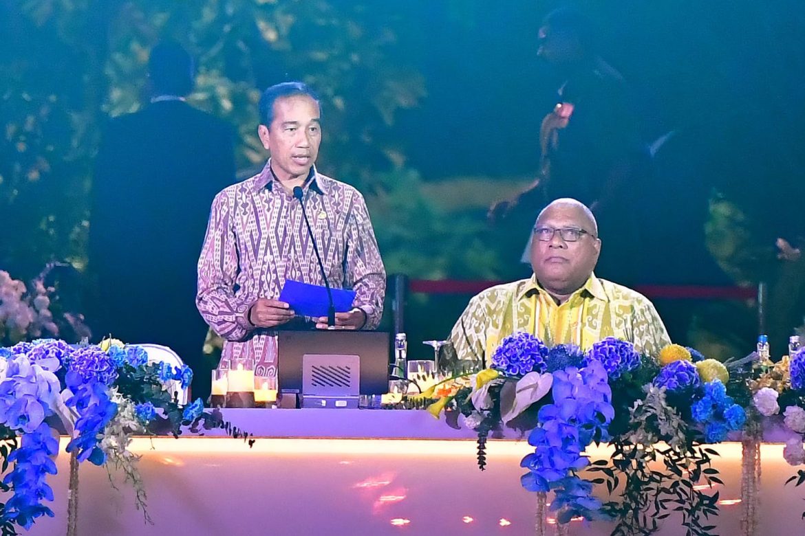 Presiden Jokowi Jamu Santap Malam Para Pemimpin dan Delegasi KTT WWF Ke-10 di GWK