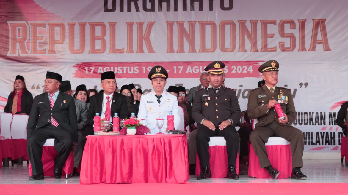 Wakapolres Malaka Hadiri Upacara Penurunan Bendera