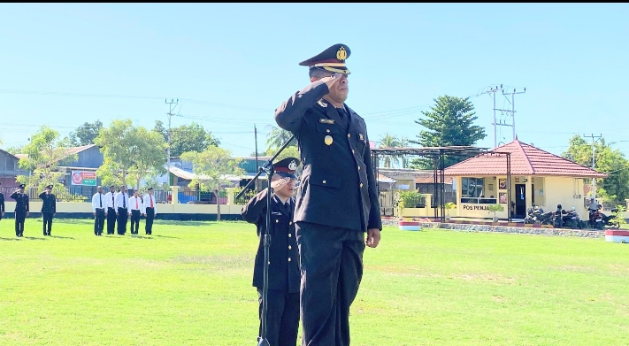 Wakapolres Malaka Pimpin Upacara Bendera Hari Pahlawan 2024