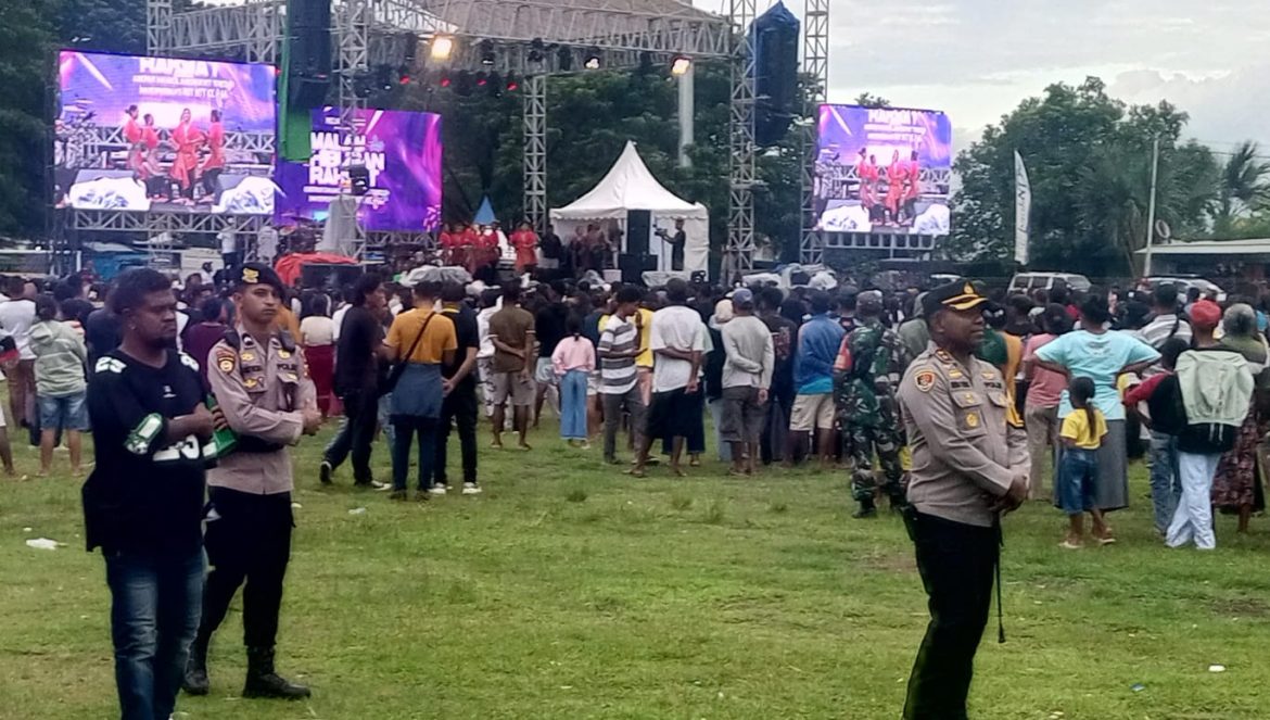 Polres Malaka Amankan Konser Musik HUT NTT Ke – 66 Gubernur NTT Terpilih