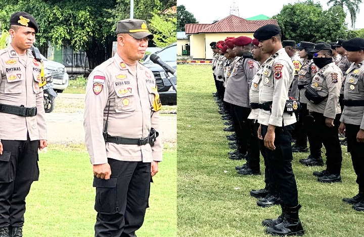 Polres Malaka Lepas 62 Anggota BKO Polda NTT Usai Pilkada