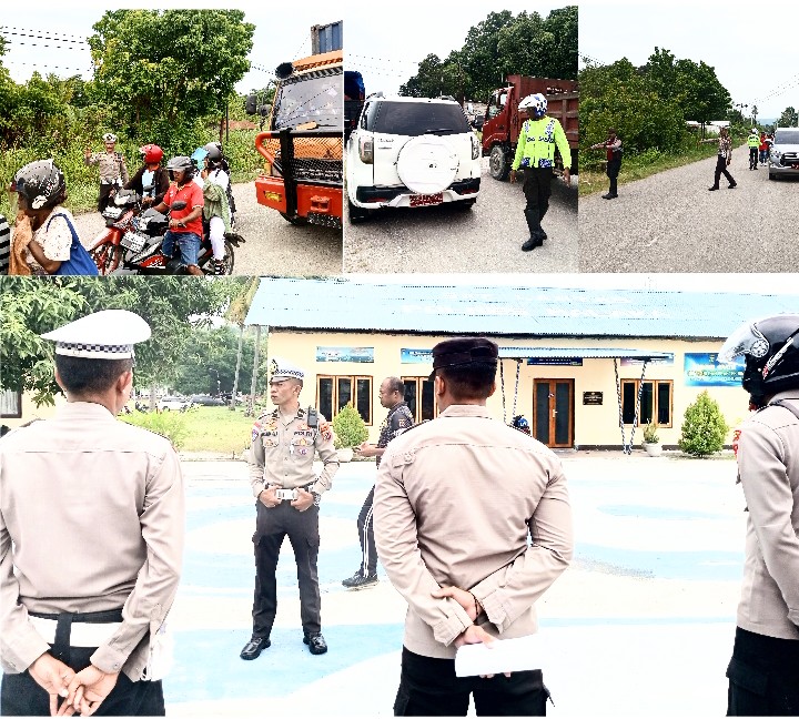 Hari ke 12 Ops keselamatan Turangga Polres Malaka Bersama UPT-NTT Jaring 21 Ranmor