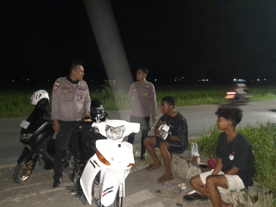 Polsek Malaka Tengah Gencarkan Patroli Kamtibmas, Cegah Curanmor dan Balap Lari