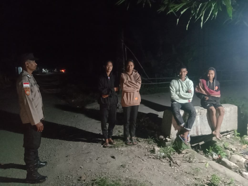 Polsek Malaka Timur Gencarkan Patroli Dialogis Cegah Tindak Kejahatan di Malam Hari