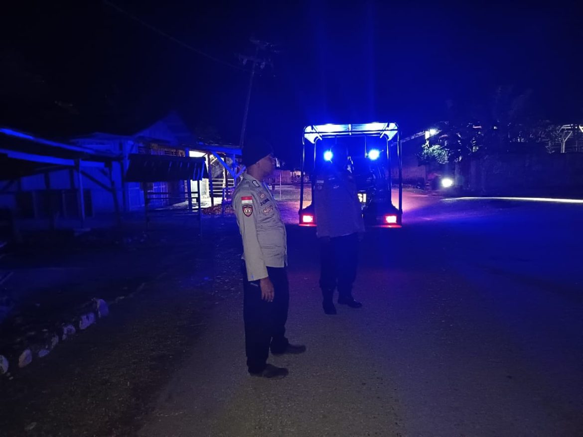 Polsek Malaka Barat Ajak Warga Jaga Kamtibmas Lewat Patroli Dialogis dan Edukasi Bahaya TPPO