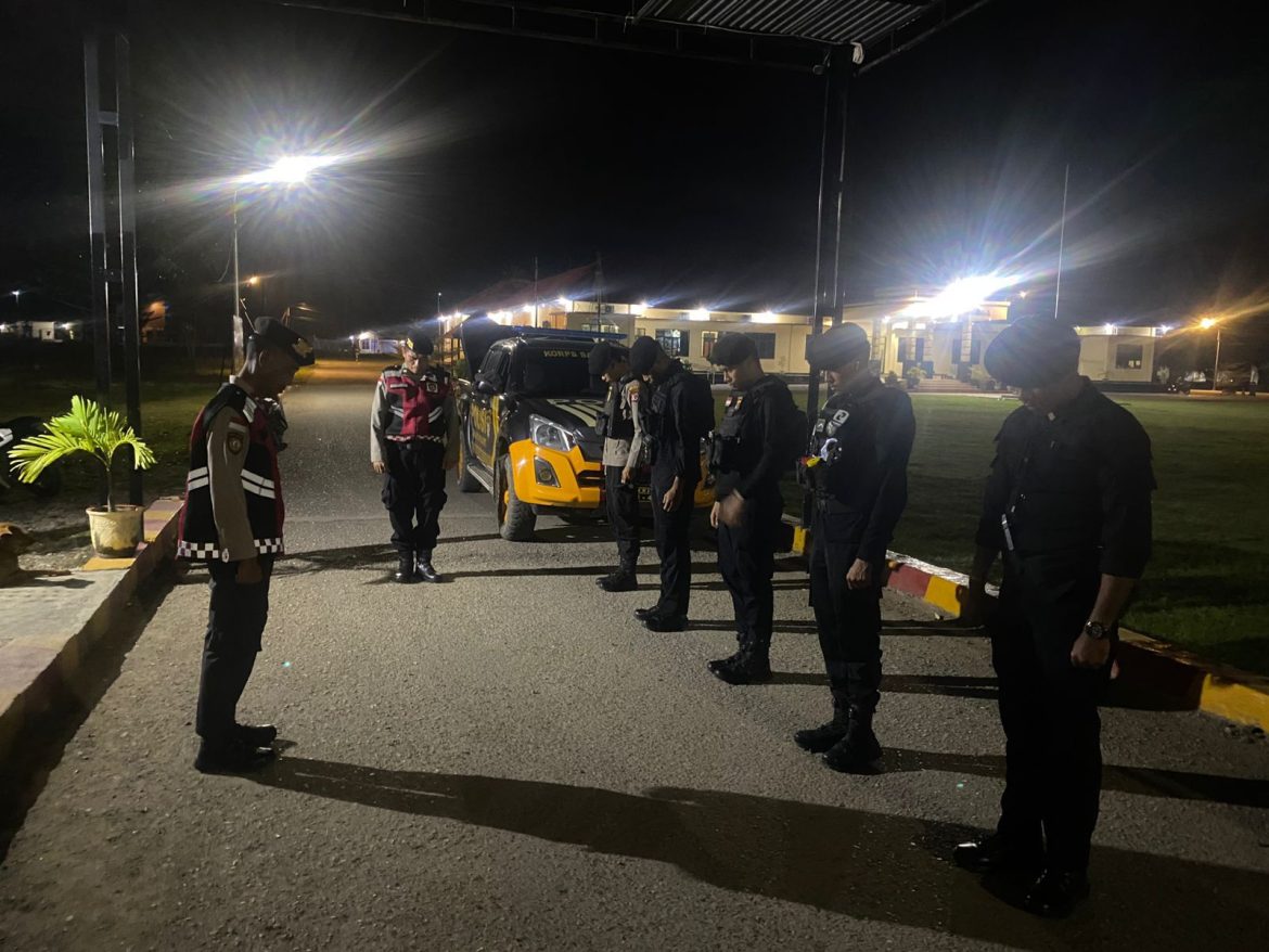 Patroli Kota Presisi, Sat Samapta Polres Malaka Wujudkan Keamanan dan Ketertiban di Malam Hari