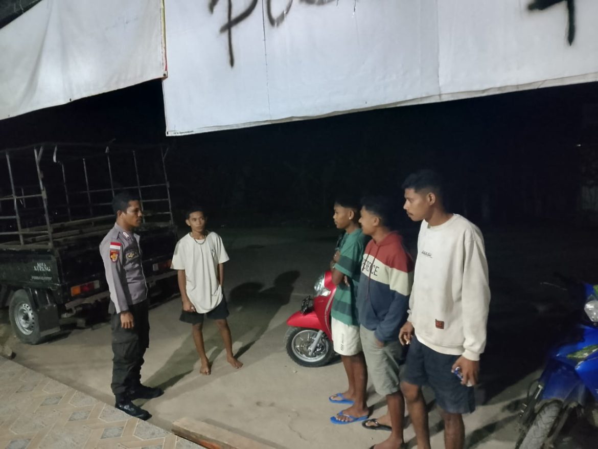 Wujudkan Kamtibmas dan Cegah TPPO, Polsek Laenmanen Laksanakan Patroli Dialogis di Desa Tniumanu