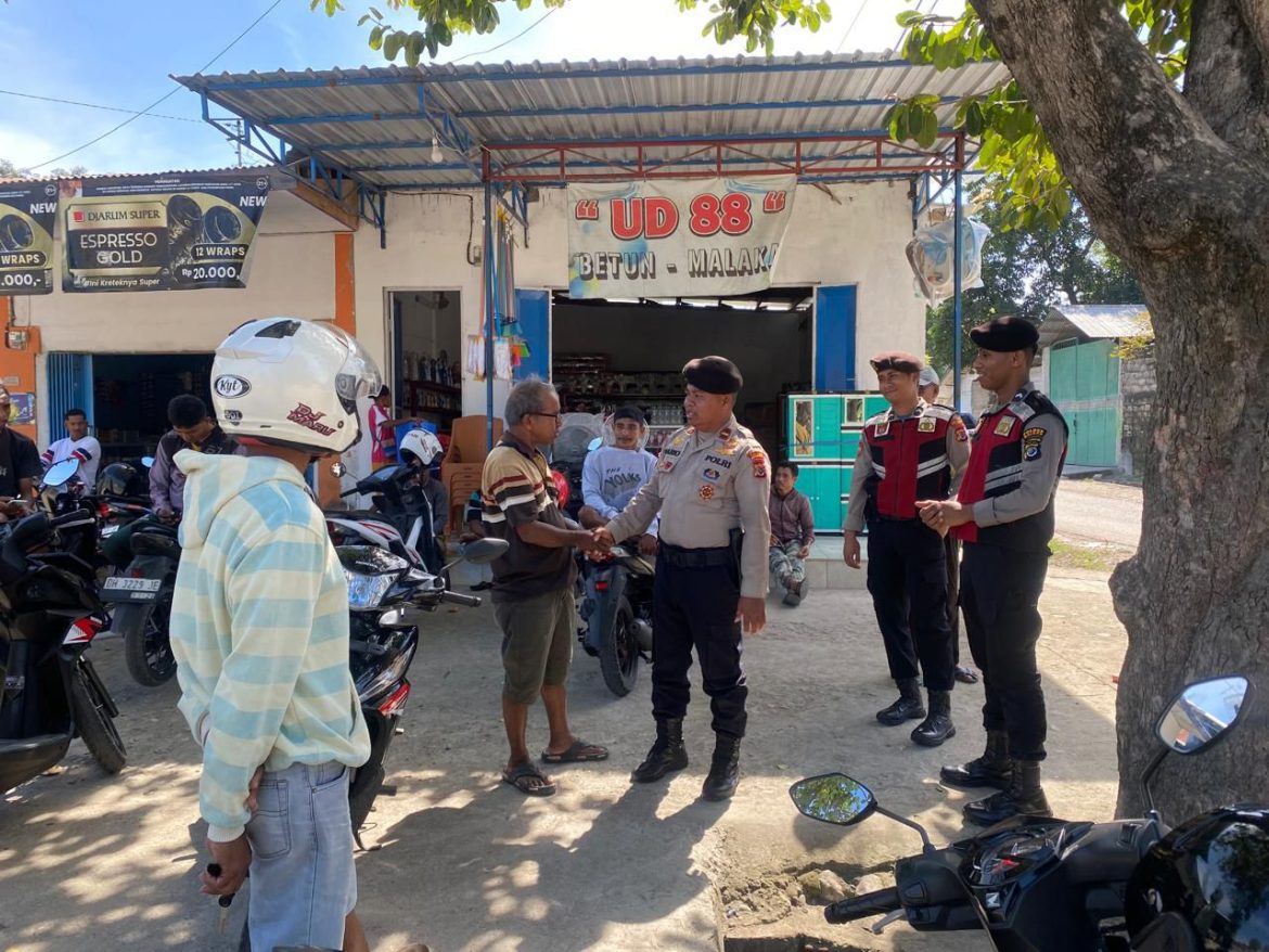 Polisi Hadir di Tengah Warga, Patroli Kota Presisi Wujudkan Malaka Aman dan Tertib