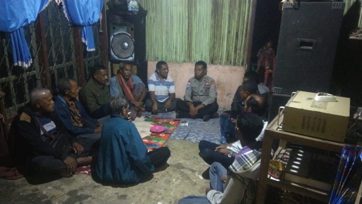 Polsek Laenmanen Hadir di Tengah Warga: Cegah TPPO dan Wujudkan Desa Aman Tanpa Judi