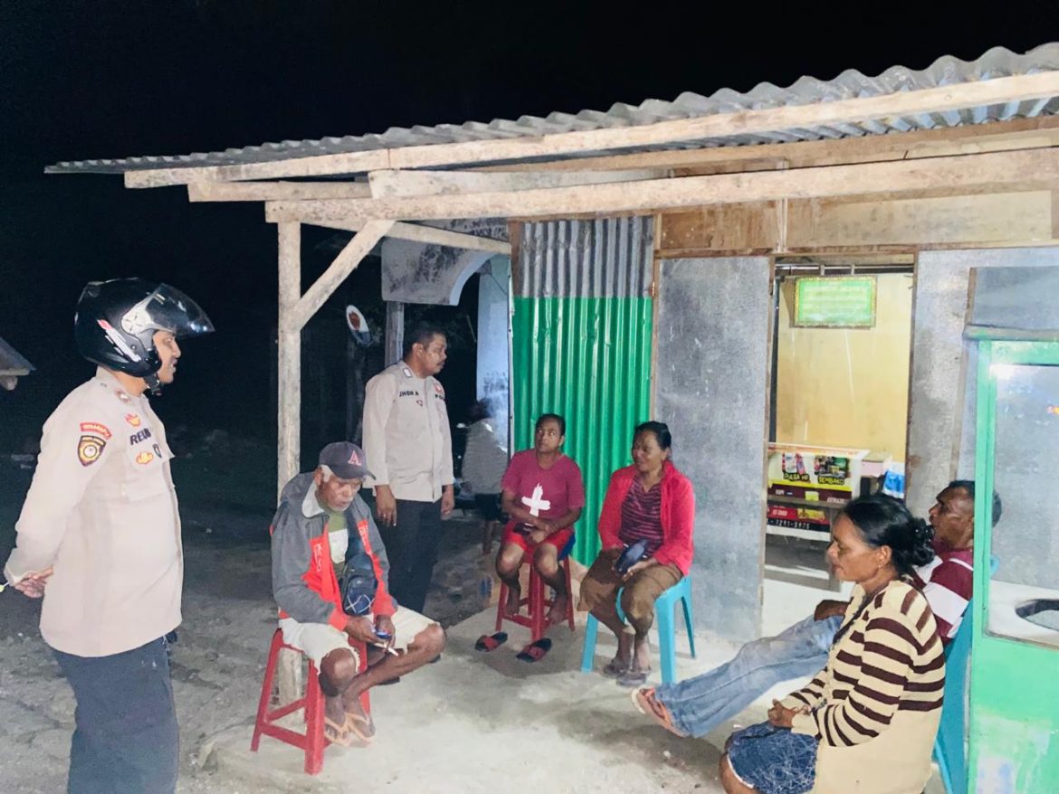 Patroli Dialogis Polsek Sasitamean, Polri Hadir Jaga Keamanan Lewat Edukasi Langsung ke Warga