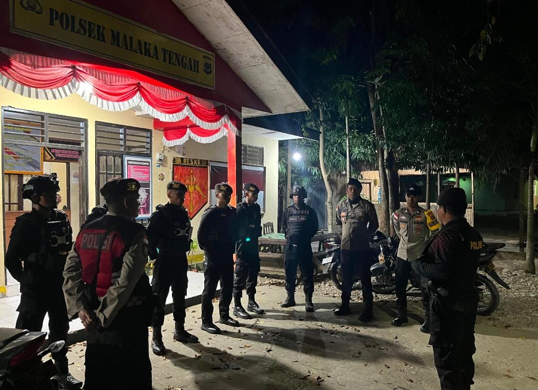 Ciptakan Malam Aman, Polres Malaka dan Polsek Malaka Tengah Gelar Patroli Kota Presisi
