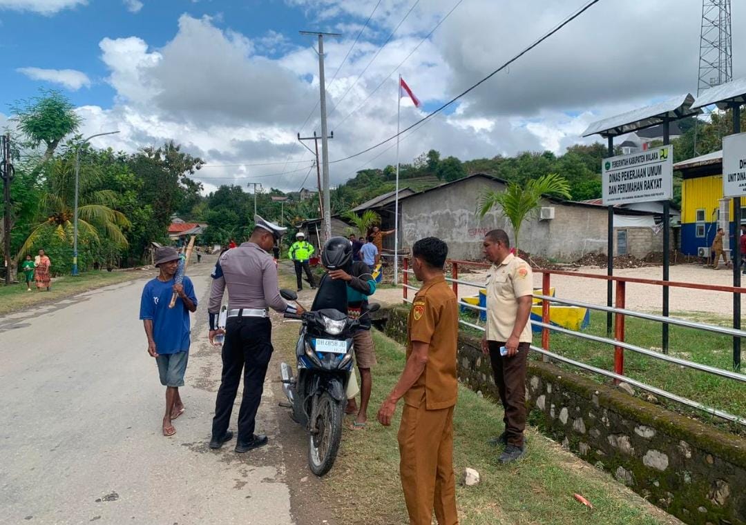 Satlantas Polres Malaka dan BPKPD Tertibkan Pajak Kendaraan, Tingkatkan Kesadaran Pajak