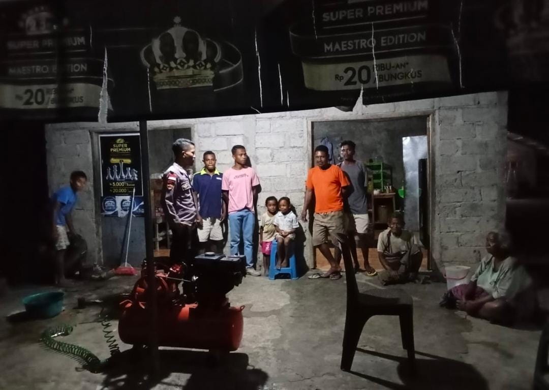 Polri Aktif Jaga Kamtibmas dan Cegah TPPO di Malaka, Patroli Humanis SPKT Polsek Laenmanen Disambut Baik Warga