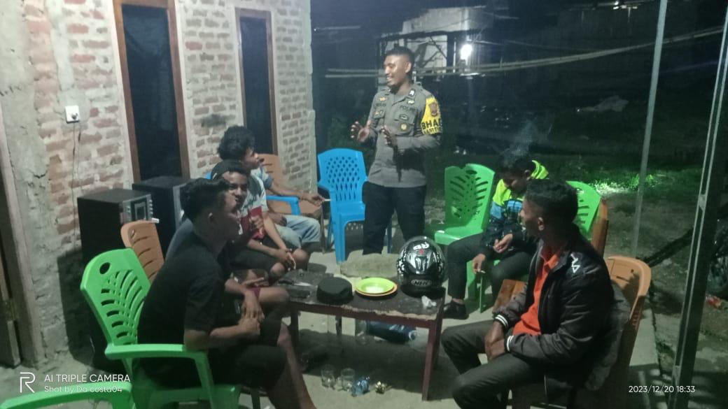 Patroli Dialogis Polsek Sasitamean, Polri Ajak Warga Aktif Jaga Keamanan Lingkungan