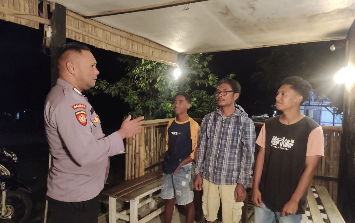 Polsek Malaka Tengah Gencarkan Patroli Dialogis untuk Cegah Curanmor dan Tawuran Pemuda