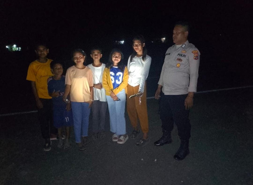 Stabilkan Keamanan dan Ketertiban Masyarakat, Polsek Laenmanen gelar patroli dialogis di Desa Bisesmus