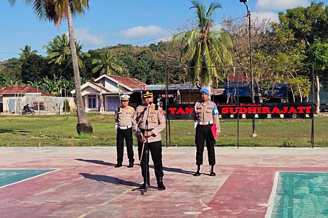 Bermodalkan Semangat, Kapolres Malaka Motivasi Anggota di Apel Pagi