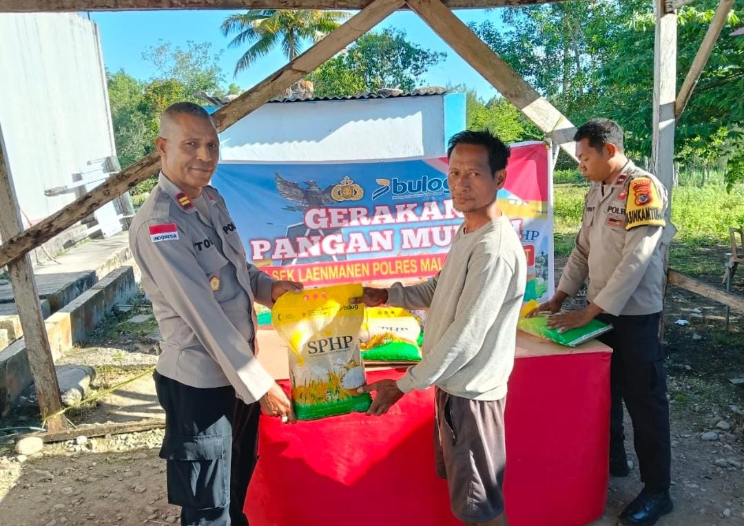 Gerakan Pangan Murah Polsek Laenmanen, Wujud Kepedulian Polri Bantu Masyarakat