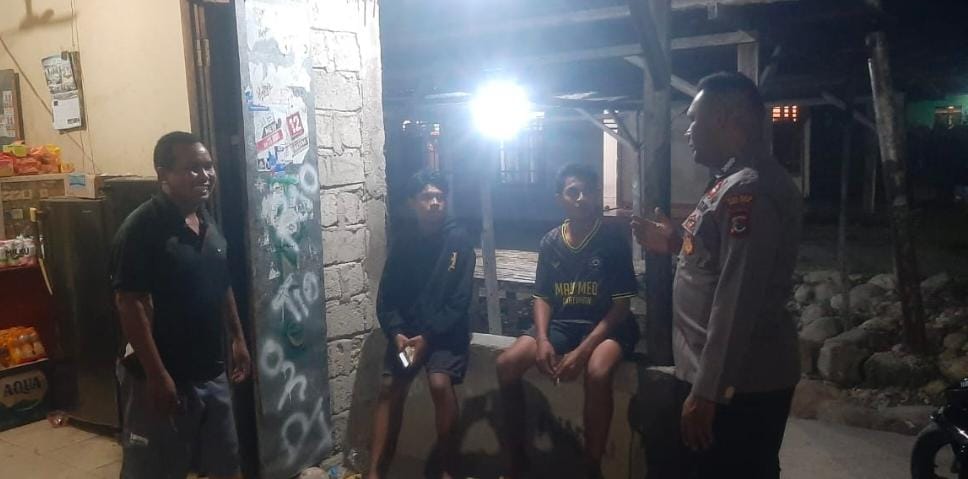 Polsek Malaka Tengah Gencarkan Patroli Dialogis, Antisipasi Curanmor dan Tawuran Pemuda