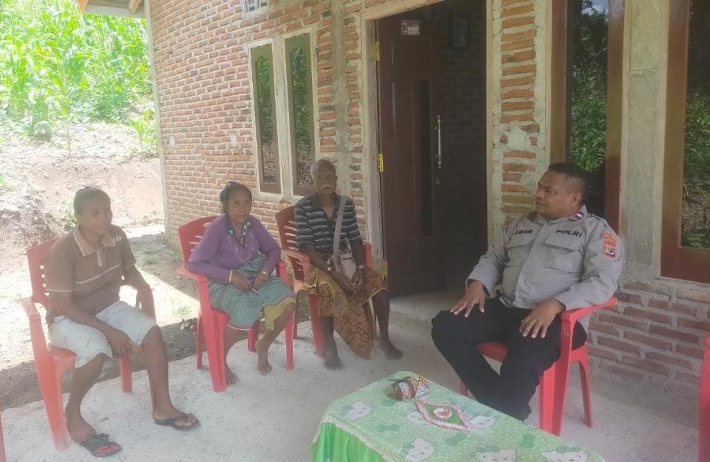 Polsek Laenmanen Gelar Patroli Dialogis, Wujudkan Keamanan dan Cegah Tindak Pelanggaran di Masyarakat