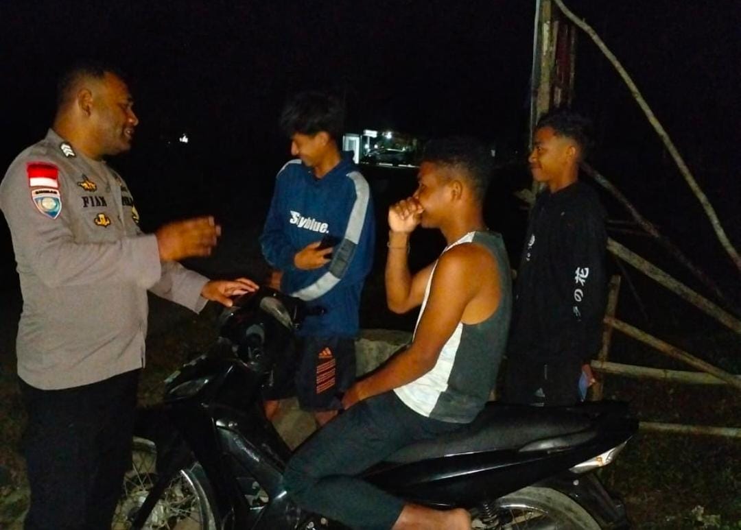 Polsek Malaka Timur Gelar Patroli Dialogis untuk Jaga Kondusifitas Wilayah