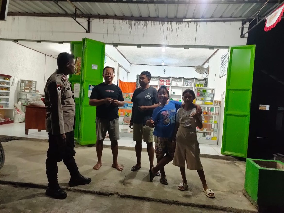 Polsek Malaka Tengah Gelar Patroli Dialogis, Ajak Warga Bersama Jaga Kamtibmas