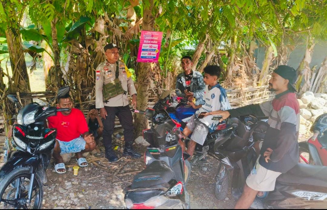 Polsek Kobalima Hadir di Tengah Warga, Ajak Jaga Ketertiban Bersama