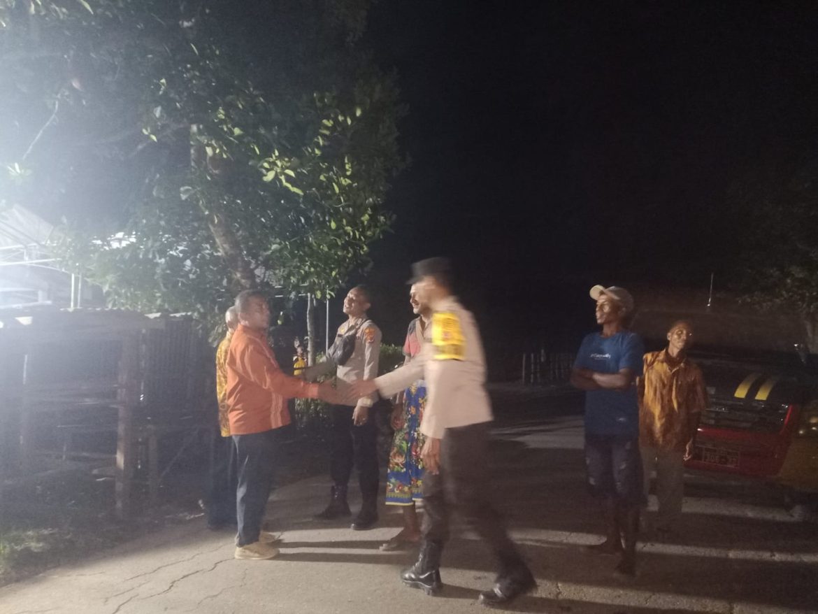 Polsek Malaka Timur Laksanakan Patroli Dialogis dan KRYD, Wujudkan Kamtibmas Aman dan Kondusif