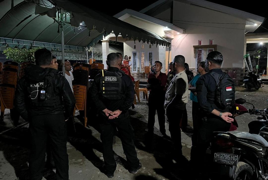 Patroli Presisi Samapta Polres Malaka Jaga Kamtibmas di Tengah Malam Hingga Dini Hari