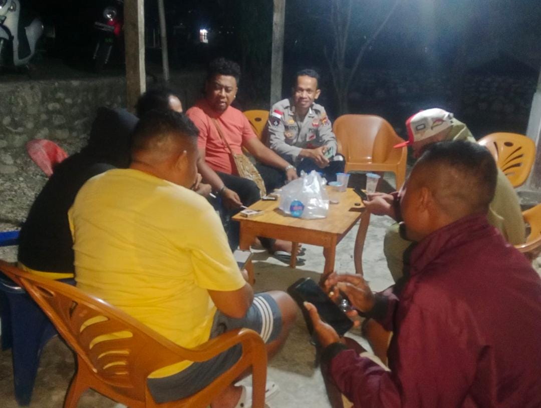 Polsek Malaka Barat Gencarkan Patroli Dialogis, Warga Dihimbau Jauhi Judi dan TPPO