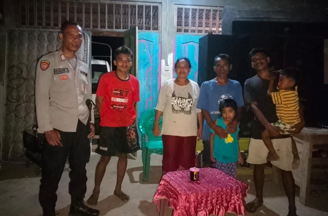 Lewat Patroli Dialogis, Polsek Laenmanen Ingatkan Bahaya Judi, Miras, dan TPPO