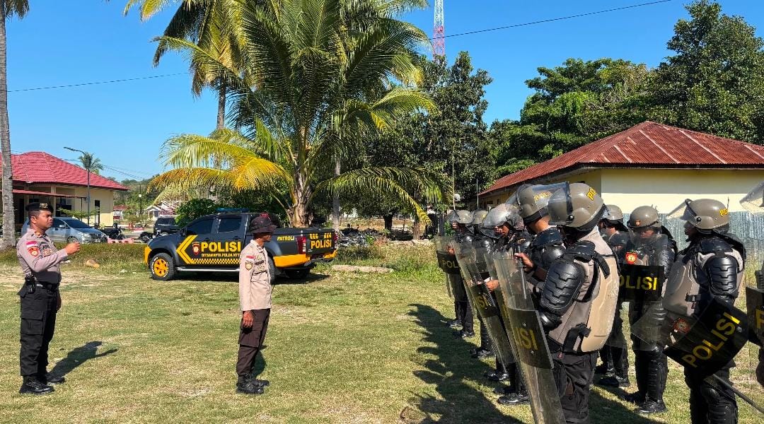 Satsamapta Polres Malaka Gelar Latihan Dalmas, Mantapkan Kesiapsiagaan Personel
