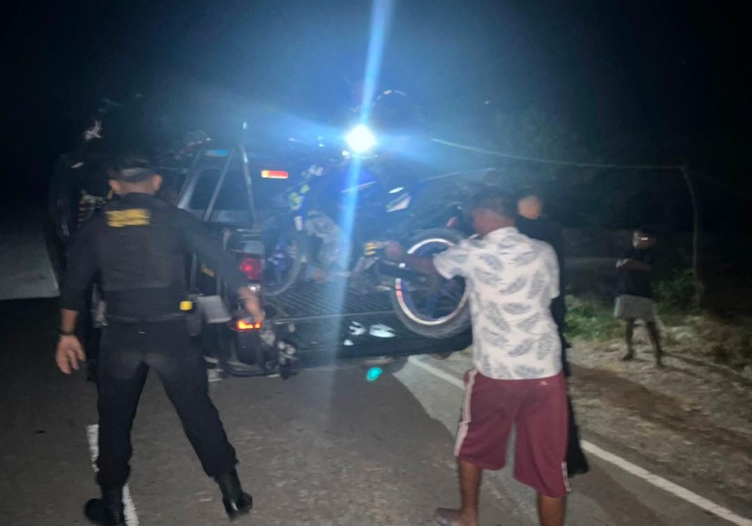 Unit Turjawali Samapta Polres Malaka Gelar Patroli Presisi, Amankan Malam Hingga Tertibkan Pemuda Mabuk