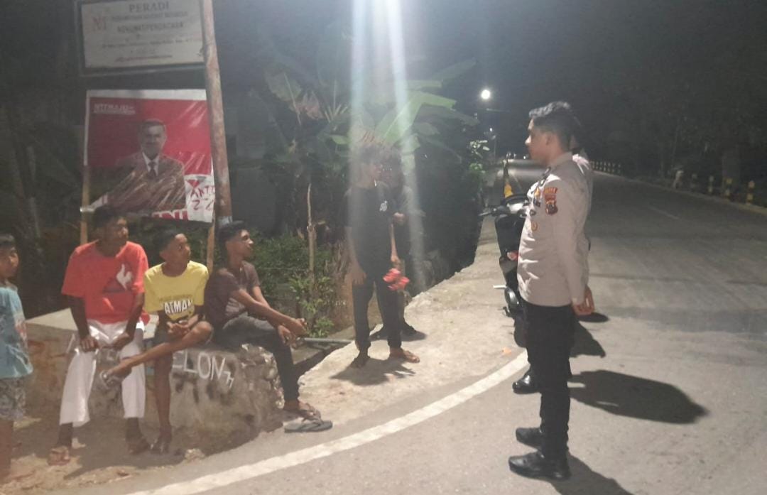 Patroli Dialogis Polsek Malaka Tengah, Wujud Kehadiran Polri Jaga Kamtibmas di Tengah Masyarakat