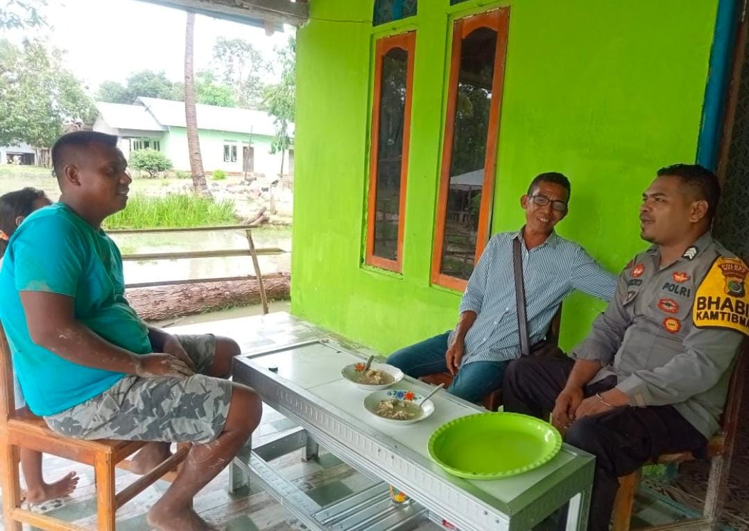 Polsek Malaka Barat Gelar Patroli Dialogis, Sampaikan Himbauan Kamtibmas dan Cegah TPPO
