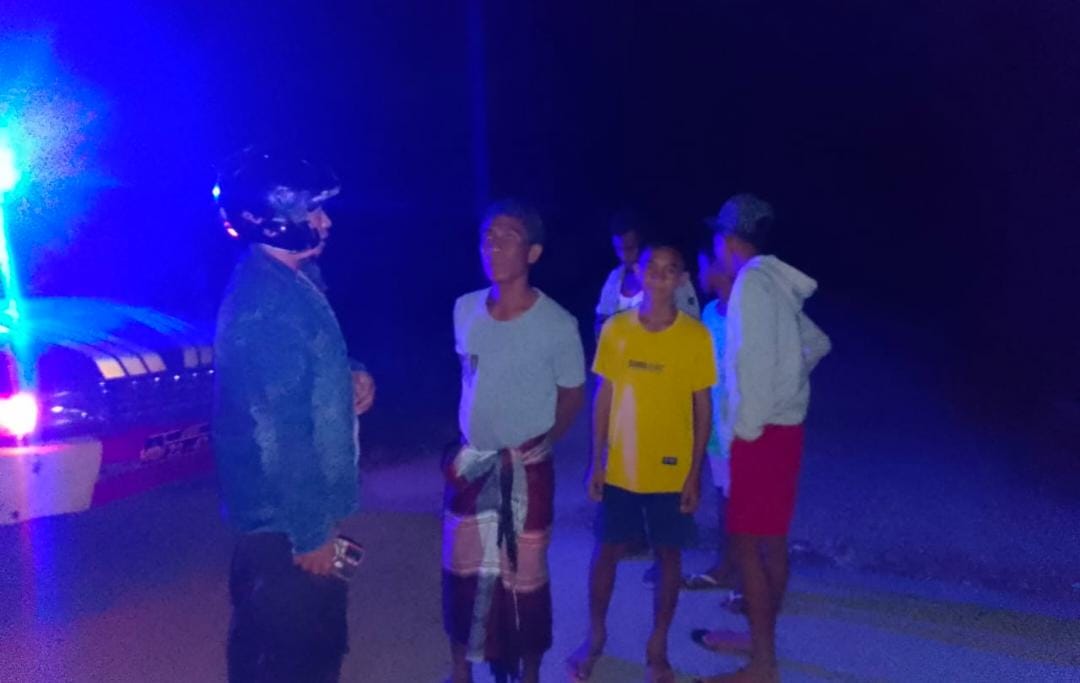 Polsek Malaka Barat Gelar Patroli Dialogis, Ajak Warga Jaga Kamtibmas dan Waspada TPPO