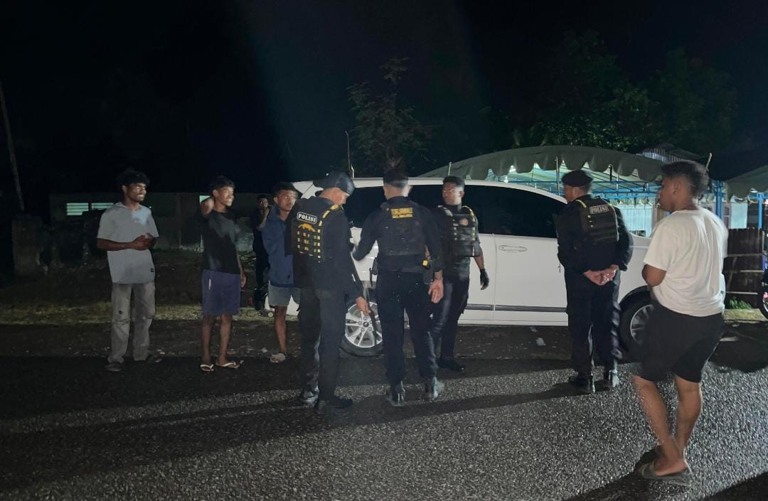 Cegah Gangguan Kamtibmas, Unit Turjawali Polres Malaka Gelar Patroli Presisi hingga Dini Hari