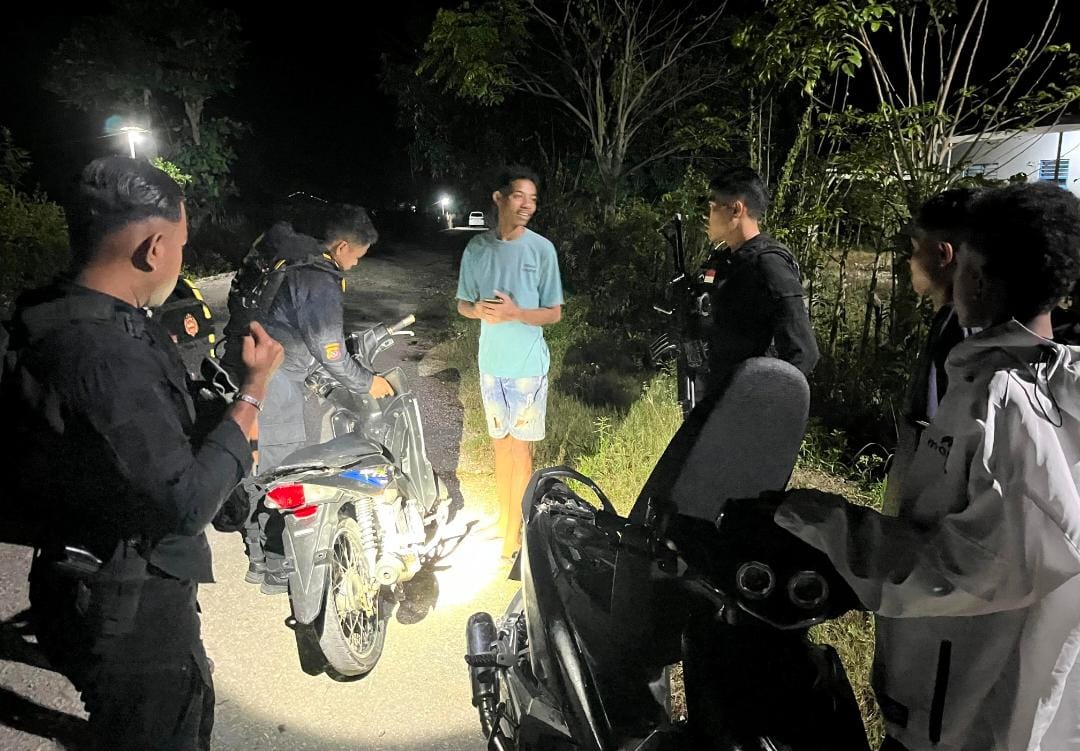 Patroli Presisi Samapta Polres Malaka Wujudkan Malam yang Aman dan Kondusif di Wilayah Hukum Polres Malaka