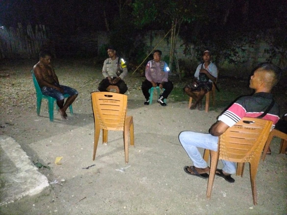 Patroli Dialogis Polsek Wewiku Wujudkan Malam Aman dan Kondusif di Wilayah Hukum Wewiku
