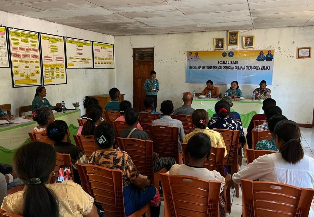 Polres Malaka Bersama Tim PKK Gencarkan Edukasi Pencegahan Kekerasan Terhadap Perempuan dan Anak di Desa Naibone