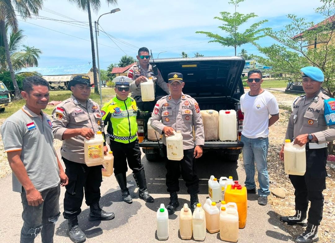 Polres Malaka Gencar Berantas Peredaran Miras, 200 Liter Sopi Diamankan